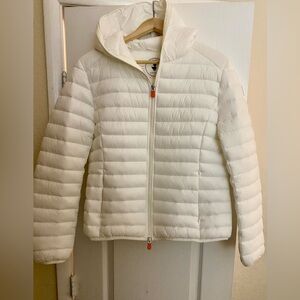 🦆SAVE THE DUCK VICKEY OFF WHITE PUFFER JACKET 🦆